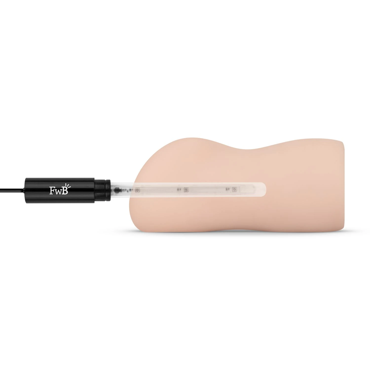 Make Me Hot Heizstab für Masturbatoren von Friend with Benefits, aufladbar per USB-Kabel