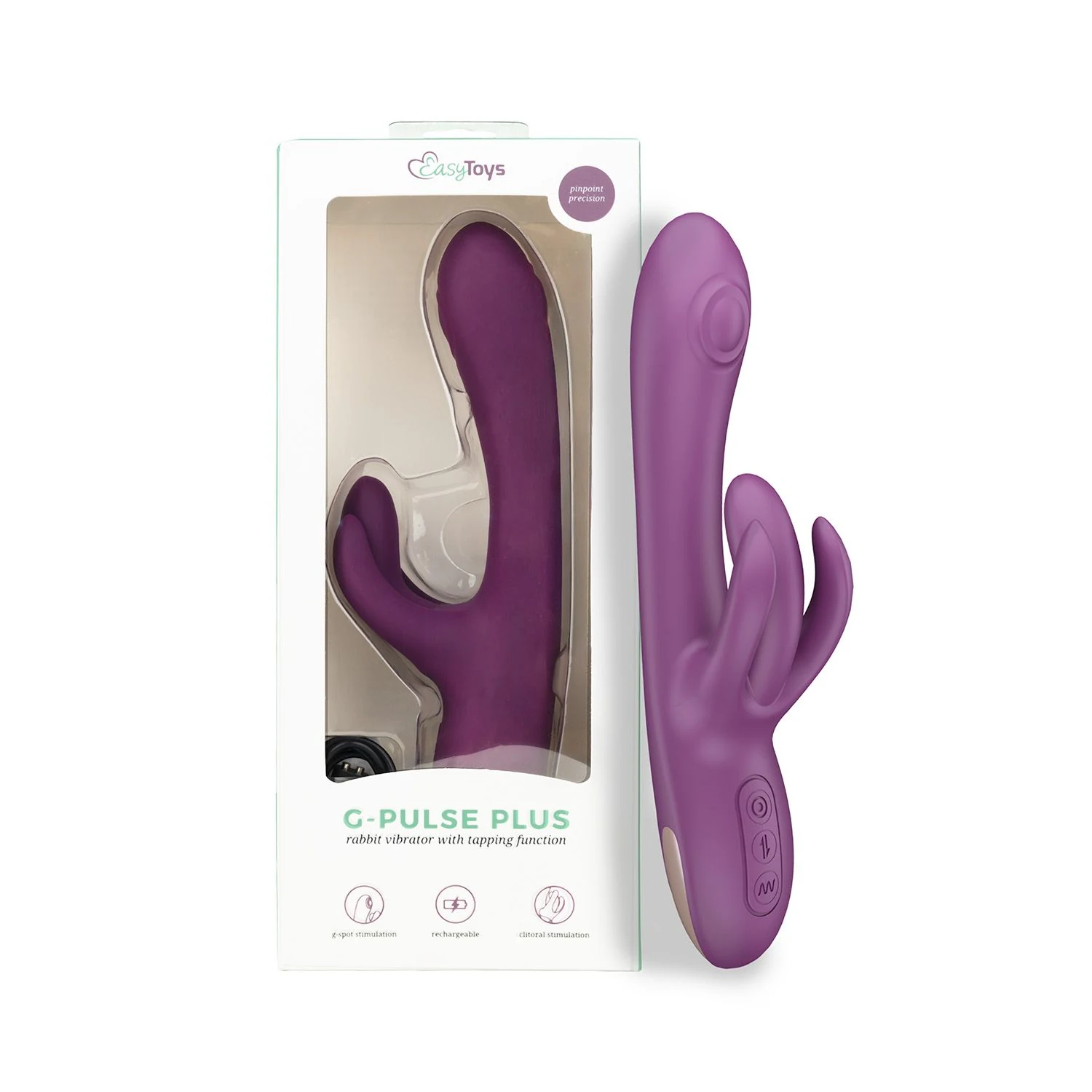 Lila G-Pulse Plus Vibrator mit 233 mm Länge und 46 mm maximalem Durchmesser