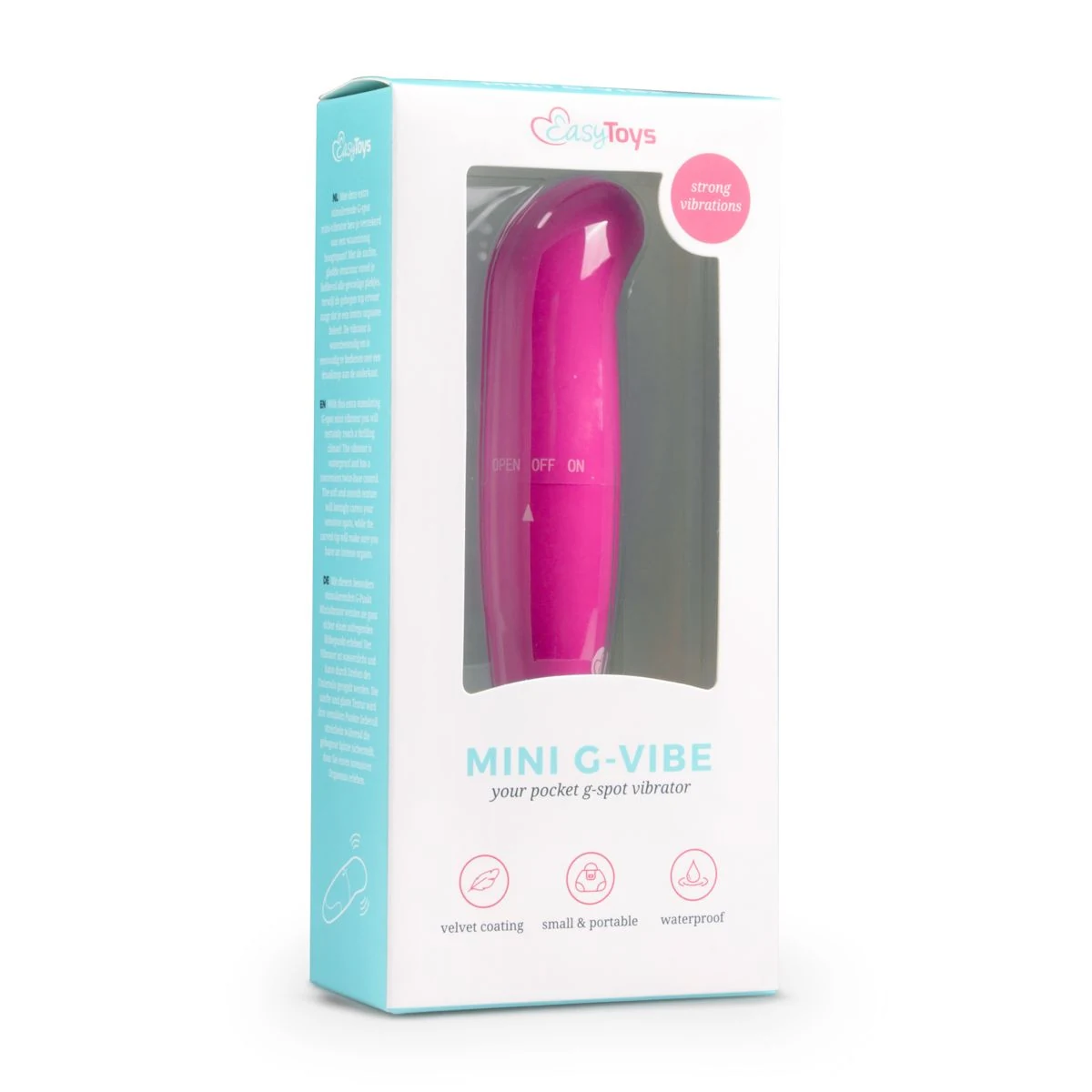 Minivibrator zur G-Punktstimulation in Rosa mit Drehknopf-Bedienung