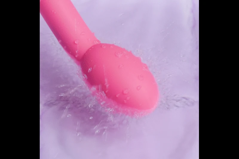 Wiederaufladbarer G-Punkt Vibrator in Rosa mit USB-Ladekabel