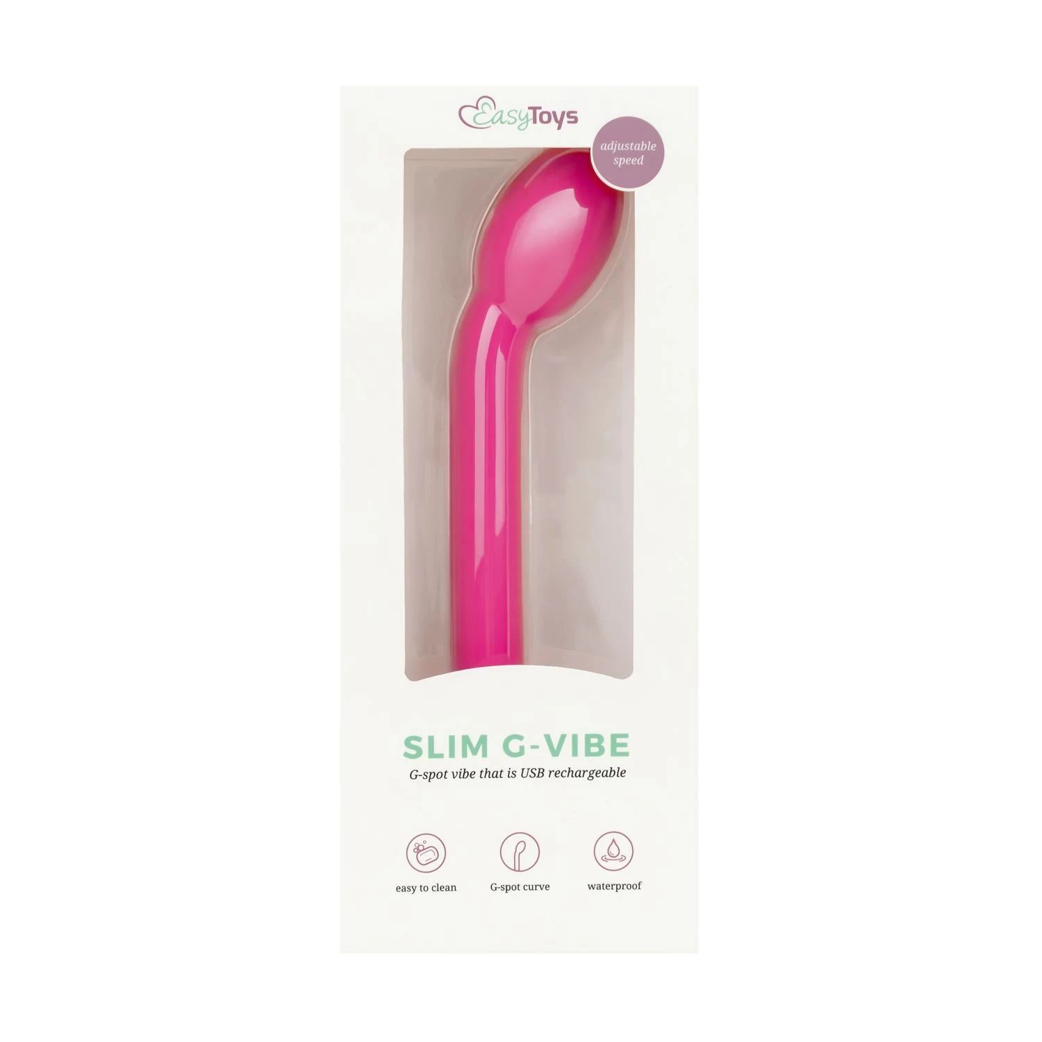 Spritzwassergeschützter G-Punkt Vibrator in Rosa für variierende Vibrationen