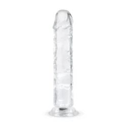 Transparenter Gelee-Dildo mit Saugnapf, 18 cm lang, ohne Hoden