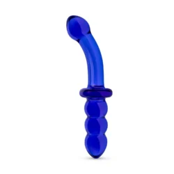 Gildo doppelter Glasdildo Nr. 33 in Blau, 20 cm lang