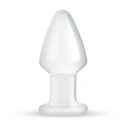 Gildo Glas Analplug No. 25 aus durchsichtigem Glas, 9,5 cm lang