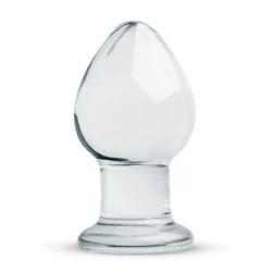 Gildo Glas Analplug transparent 9 cm aus durchsichtigem Glas