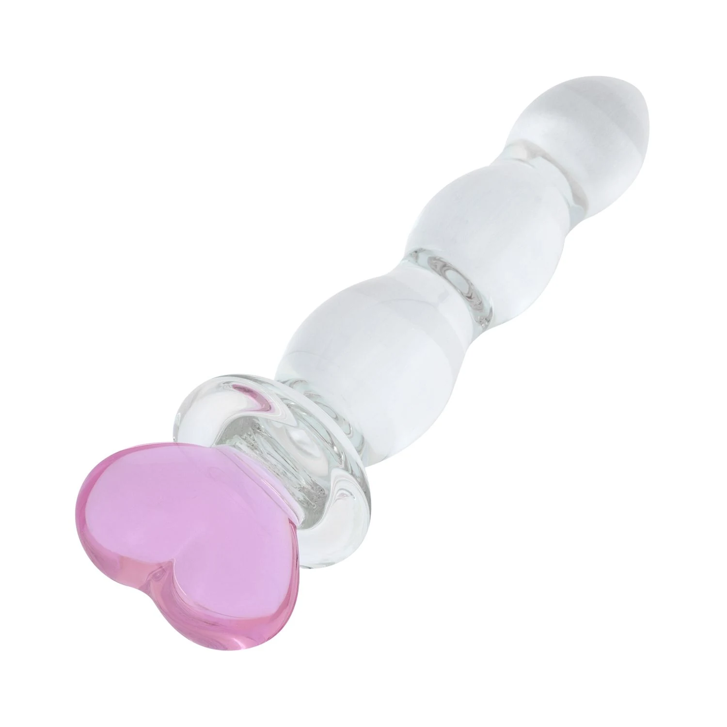 Rosa Glas Dildo für Vagina und Anus, geeignet für alle Gleitgele