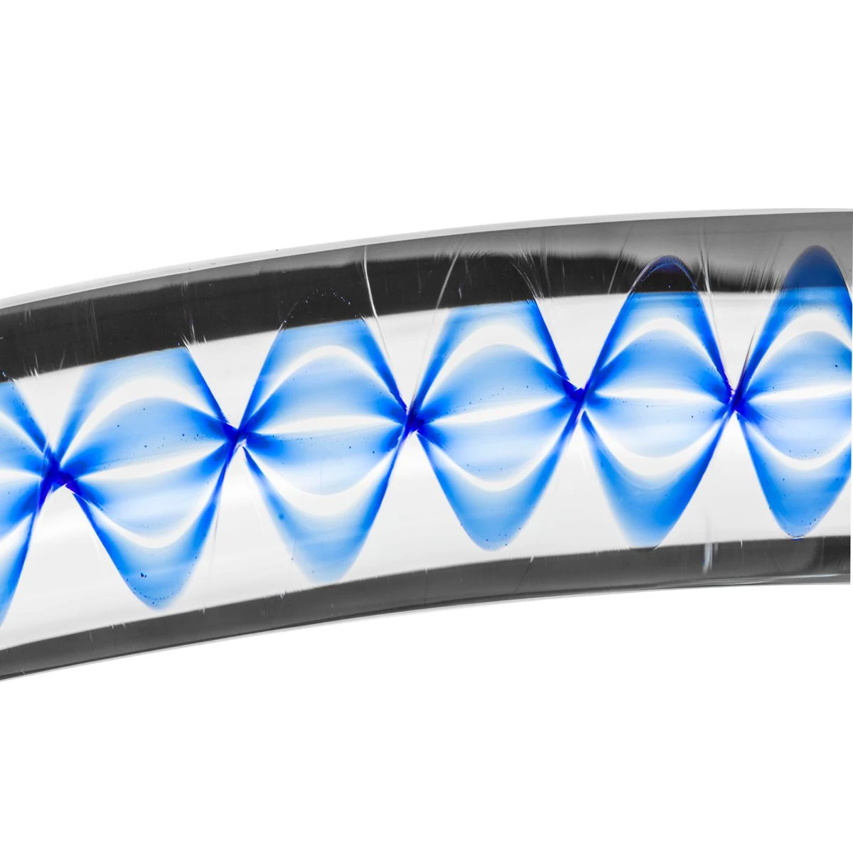 Glatter Glasdildo 17,5 cm mit flachem Boden für anale Penetration
