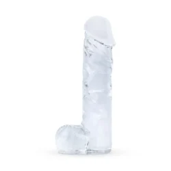 Gildo Glasdildo 18 cm No. 29 aus durchsichtigem Glas mit realistischem Design