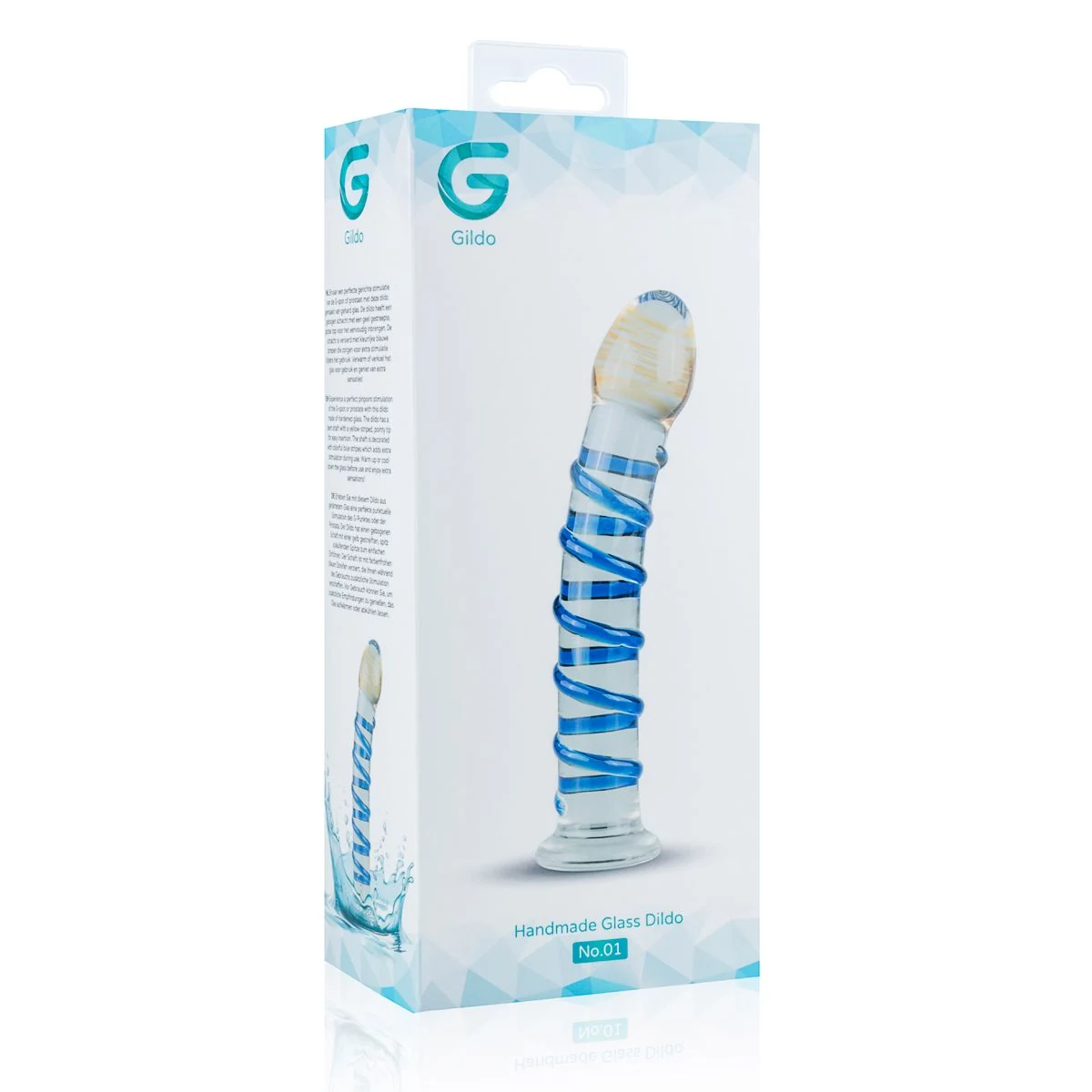 Gebogener Gildo Glasdildo zur G-Punkt- und Prostata-Stimulation