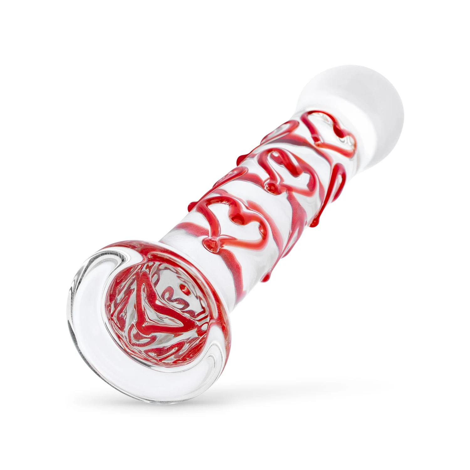Gildo Glas G-Punkt/Prostata Dildo Nr. 30 mit Herzverzierung