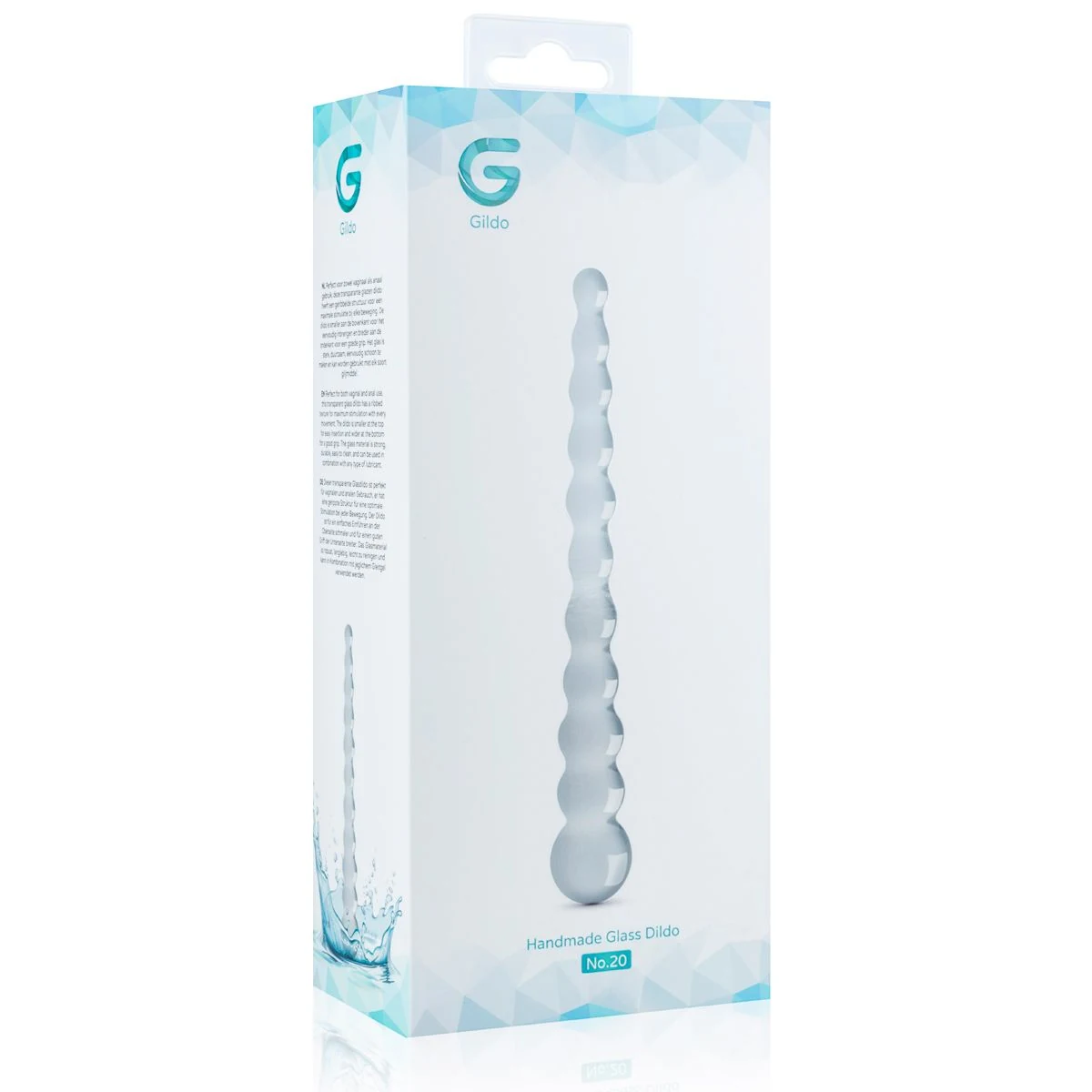 Glas Sexspielzeug Gildo No. 20, 230 mm lang und unisex geeignet