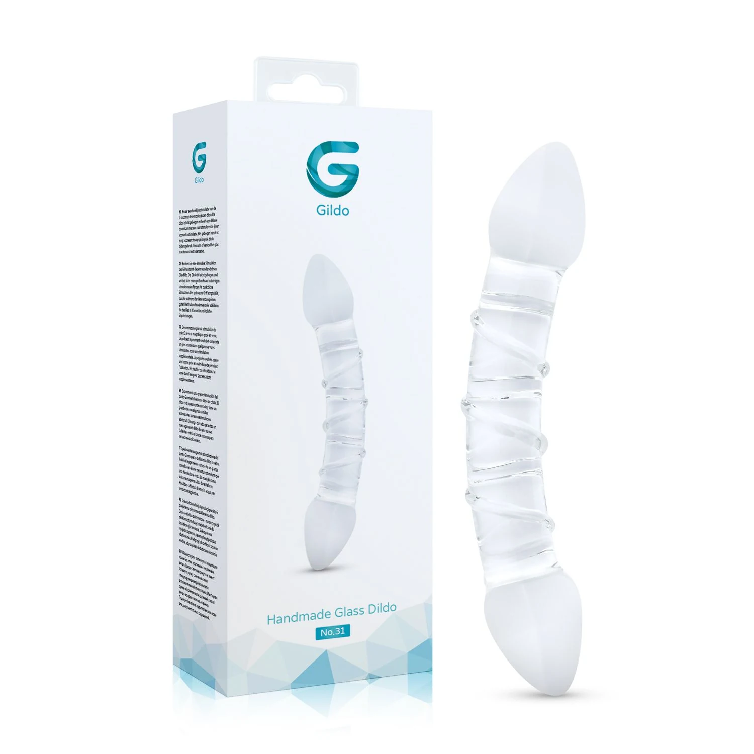 Gildo No. 31 aus hochwertigem Glas für Vagina und G-Punkt-Stimulation