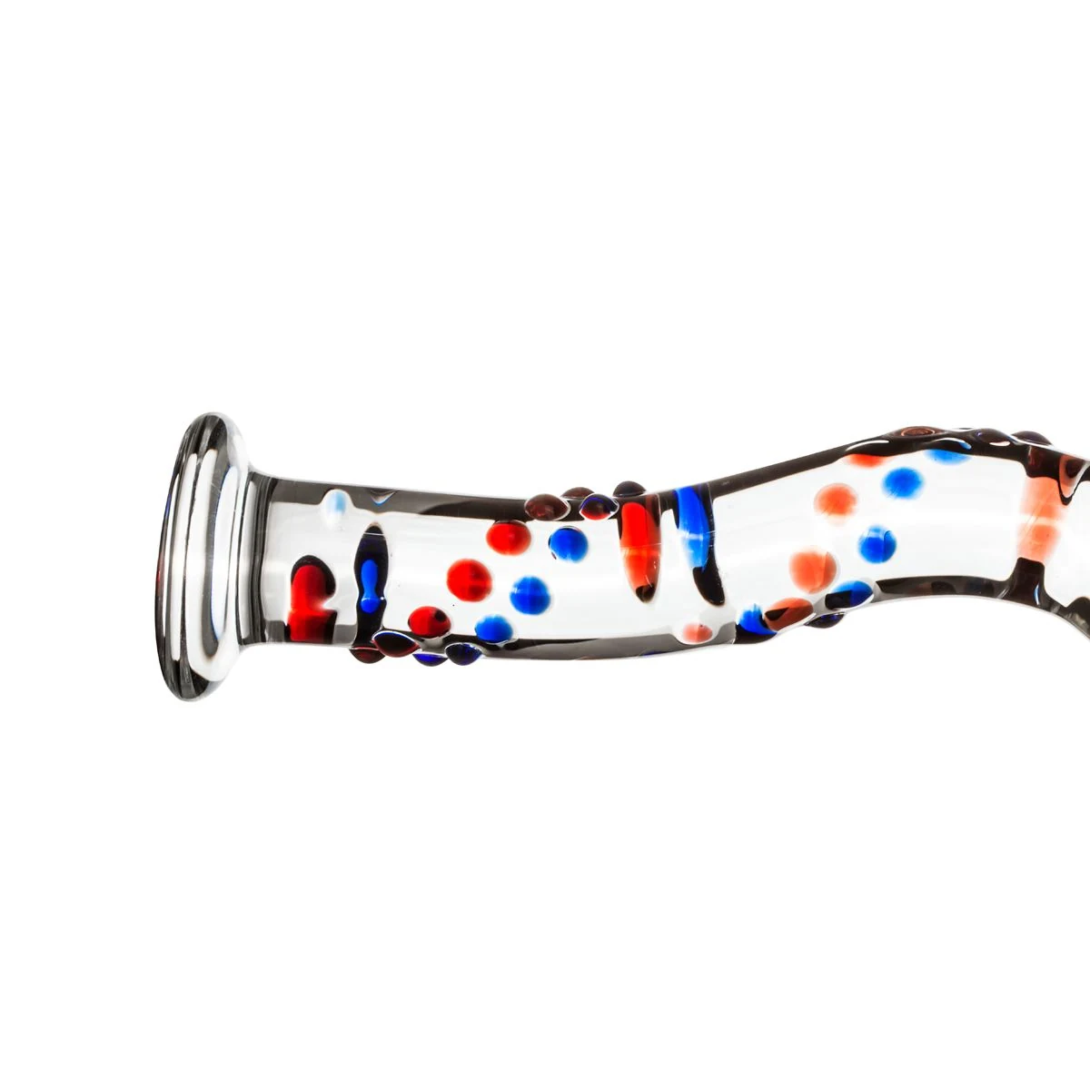 18,5 cm Glasdildo von Gildo mit gebogener Spitze für G-Punkt und Prostata