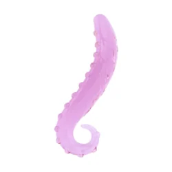 Gildo No. 34 Tentakel Glas Dildo in Rosa mit strukturierter Oberfläche und Schlaufengriff