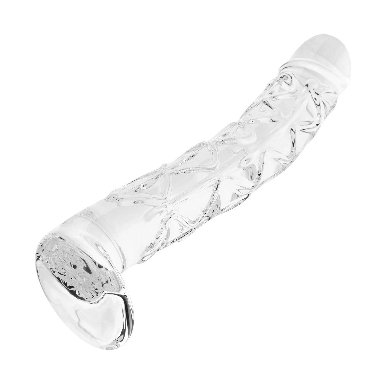 Gildo No. 36 strukturierter Glas Dildo für Vagina und Anus