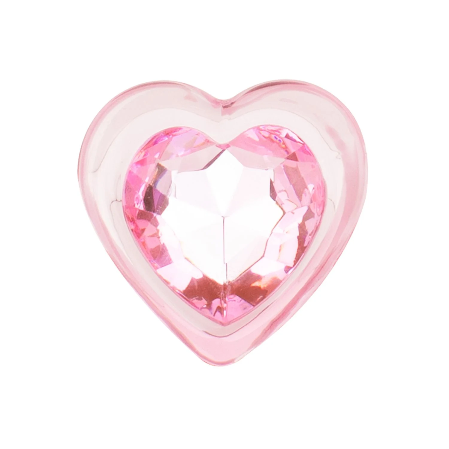 Glatter Glas Analplug in Rosa für Anfänger und unisex geeignet