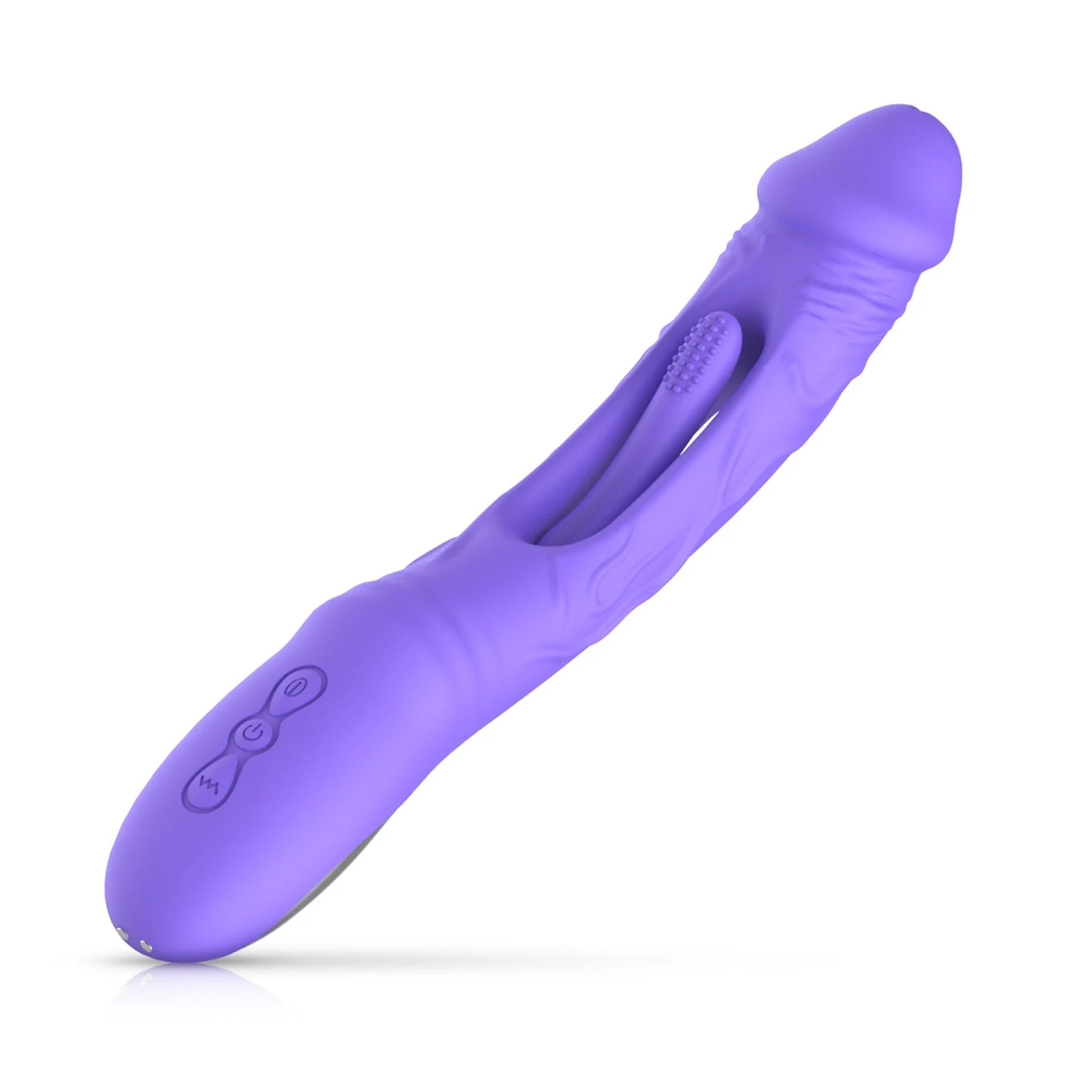 Lila G-Punkt Vibrator für Beginner mit Druckknopf