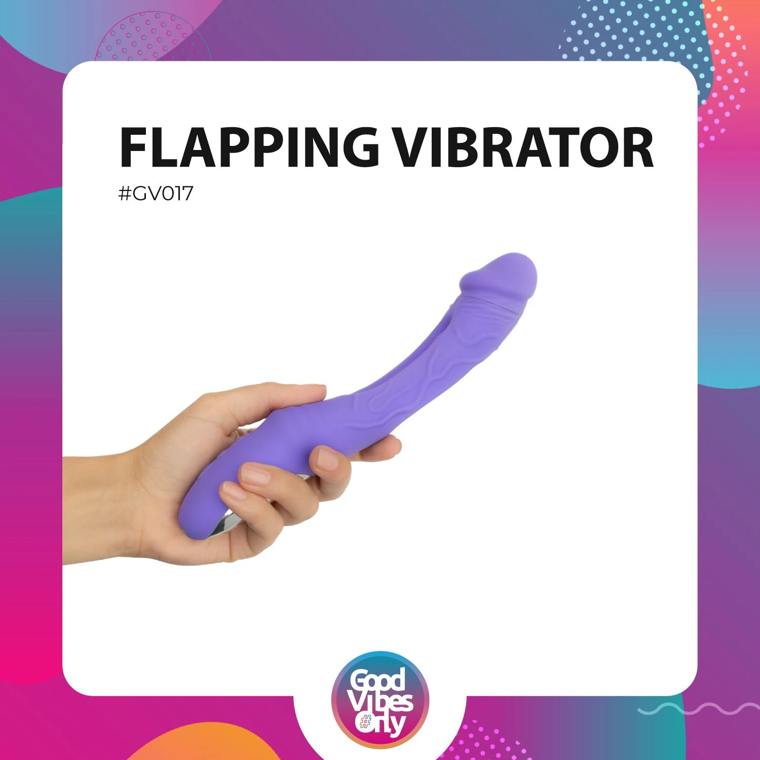 Good Vibes Only Vibrator mit Druckknopf-Bedienung