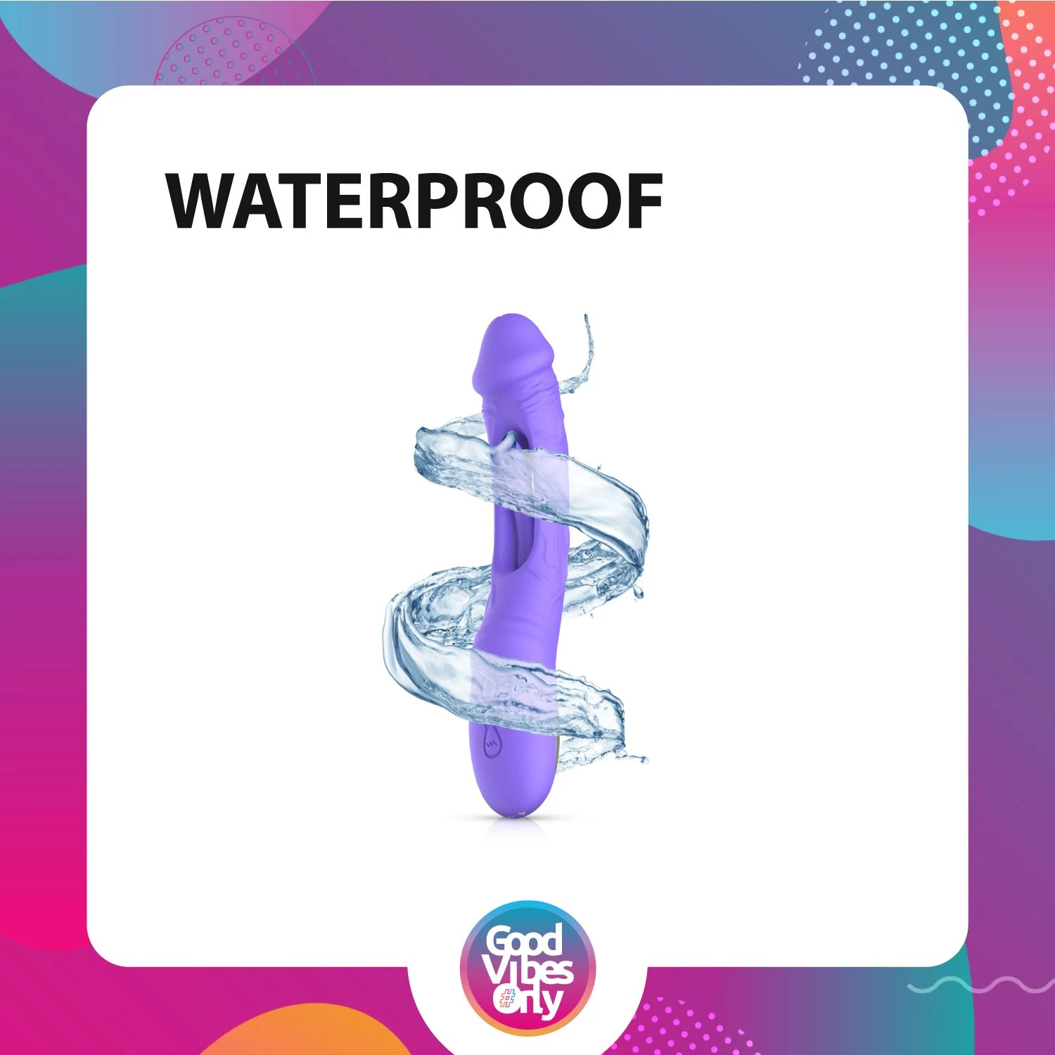 Lila Silikon-Vibrator für G-Punkt- und Vaginalstimulation