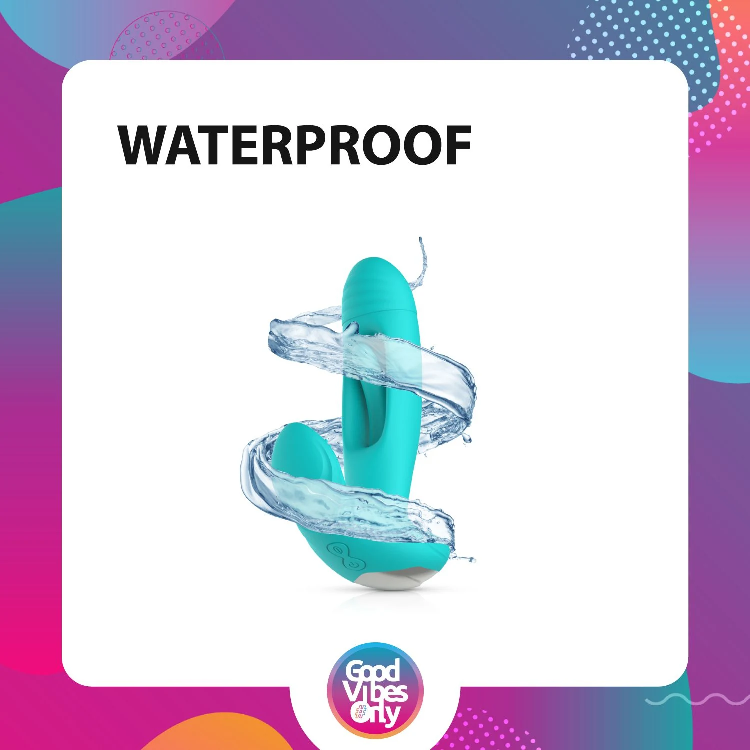 Spritzwassergeschützter Gina Vibrator, geeignet für Gleitmittel auf Wasserbasis