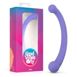 Good Vibes Only Jane Doppelvibrator in Lila mit doppelseitiger Verwendung