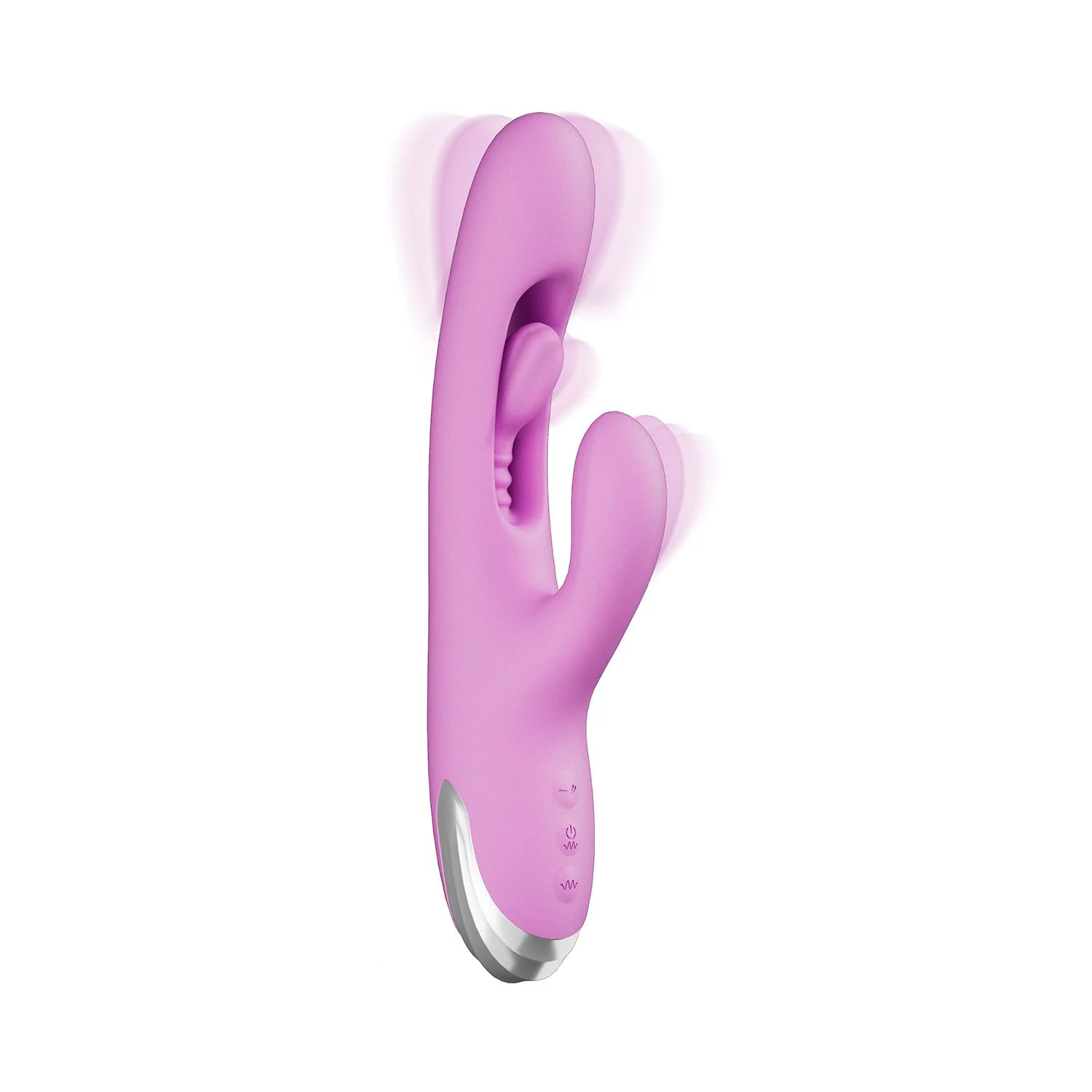 Good Vibes Only Rabbit Vibrator Moving Finger in Lila mit Rabbit-Design