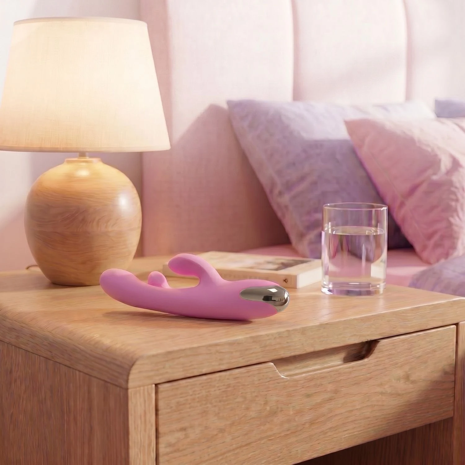 Lila G-Punkt Vibrator mit Klitorisstimulator und 23 Stimulationsmodi