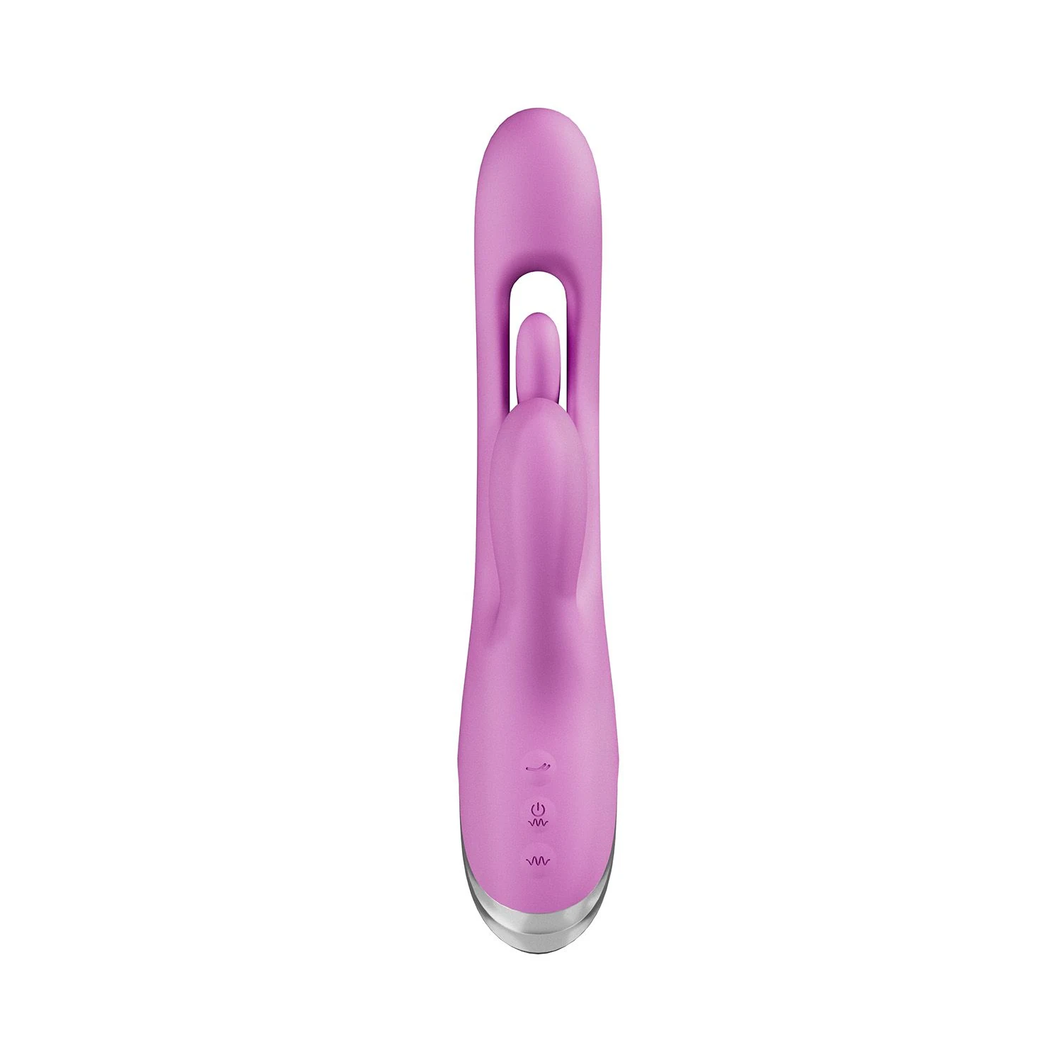 Spritzwassergeschützter Rabbit Vibrator in Lila für variierende Vibrationen