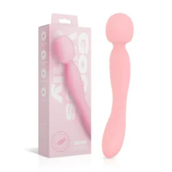 Good Vibes Only Simi Wand Vibrator in Rosa mit doppelseitigem Design