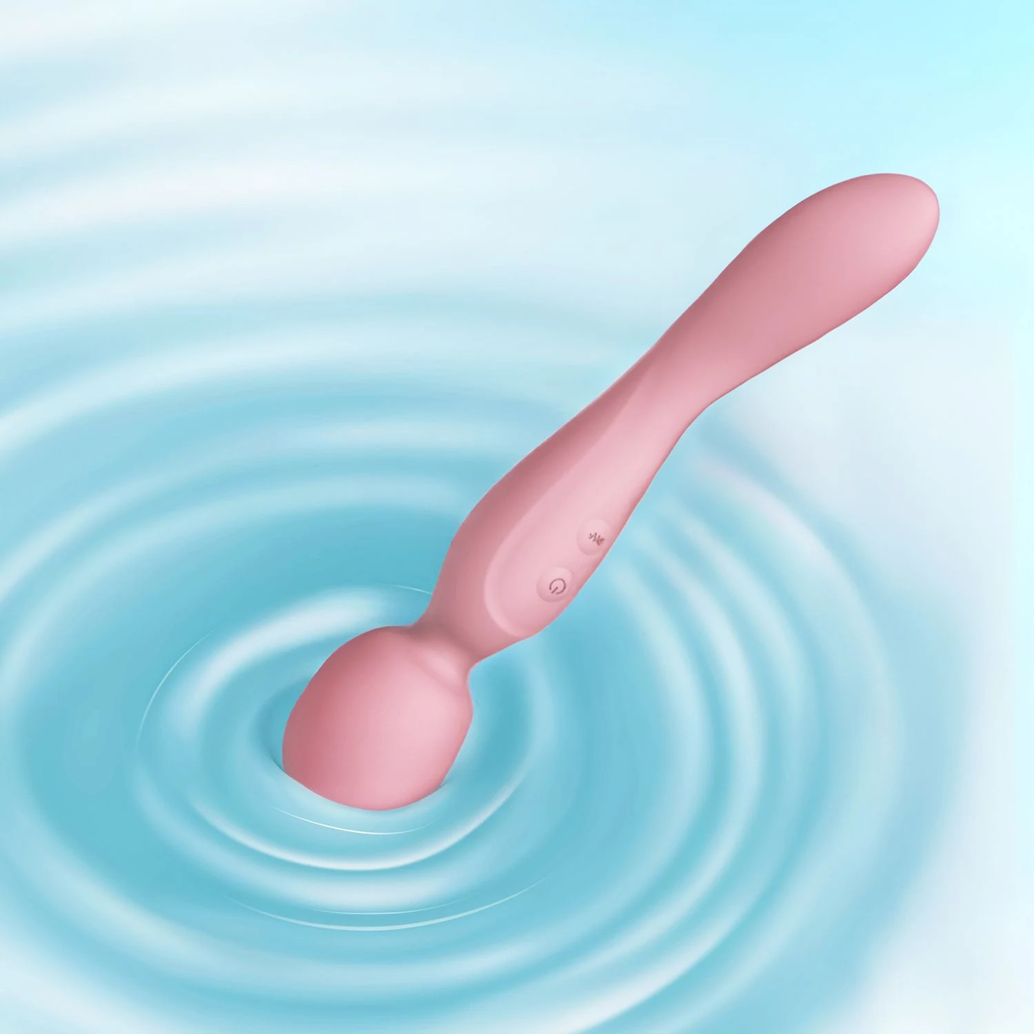 Simi Wand Vibrator in Rosa mit 244 mm Länge