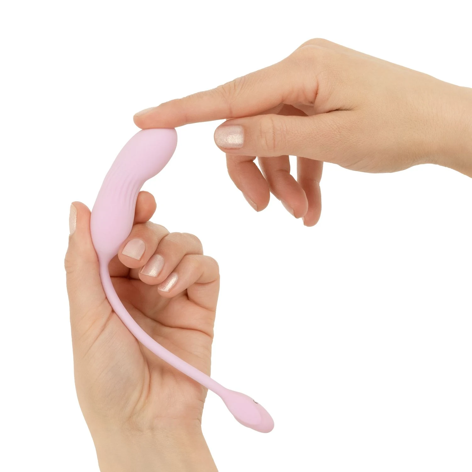 Siva Vibrator aus rosa Silikon mit sanfter, kissenartiger Oberfläche