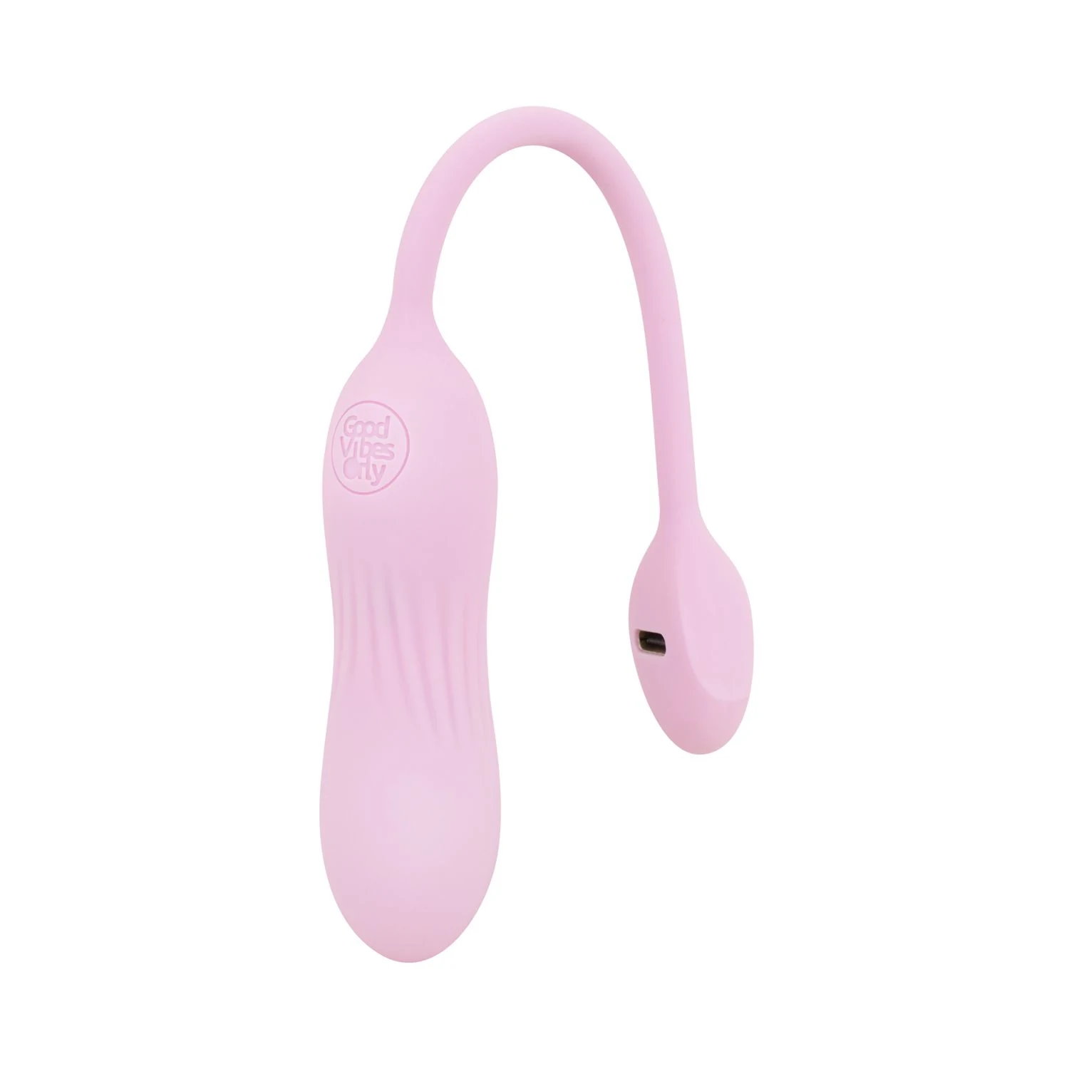 Good Vibes Only Siva in Rosa mit flexiblem Silikongehäuse und Druckknopf