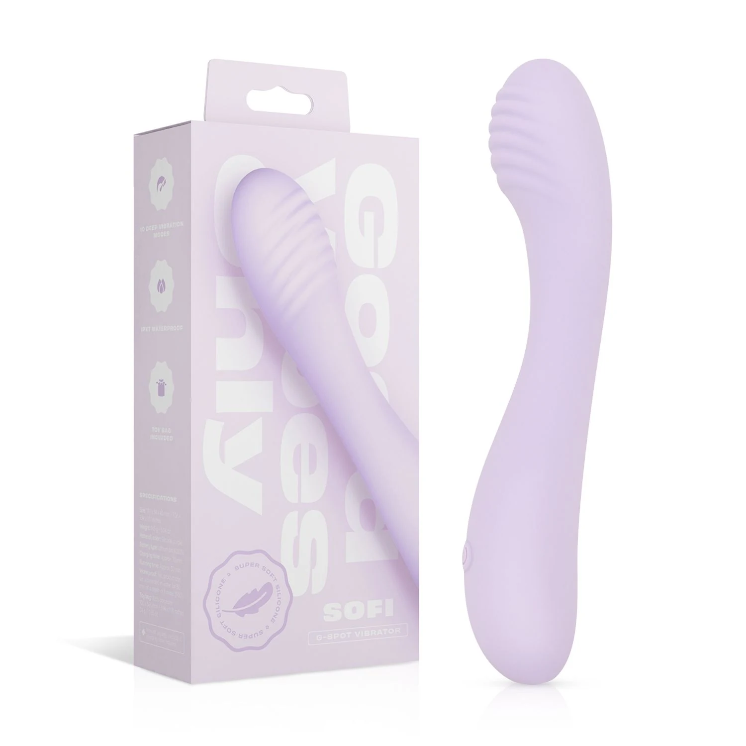 Good Vibes Only Sofi G-Punkt-Vibrator aus weichem Silikon in Lila