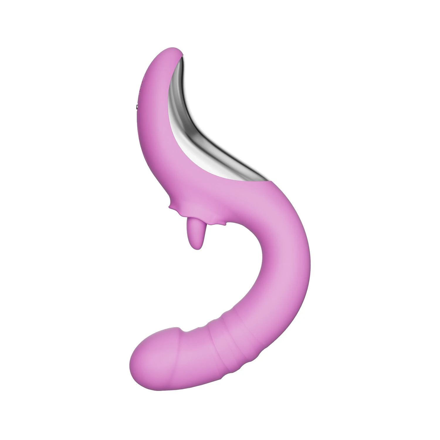 Good Vibes Only Vibrator mit 3 Motoren und Druckknopf in Rosa