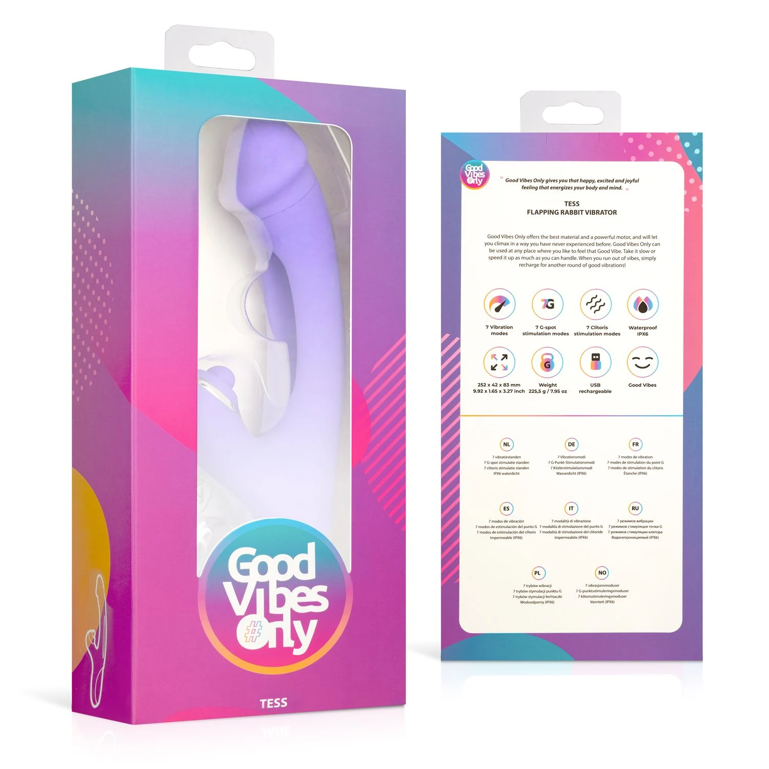 Tess Rabbit Vibrator mit Penetration und G-Punkt-Stimulation