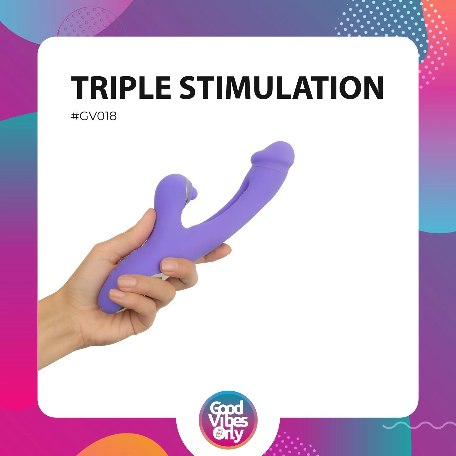 Tess G-Punkt Vibrator in Lila mit verstellbaren Vibrationen