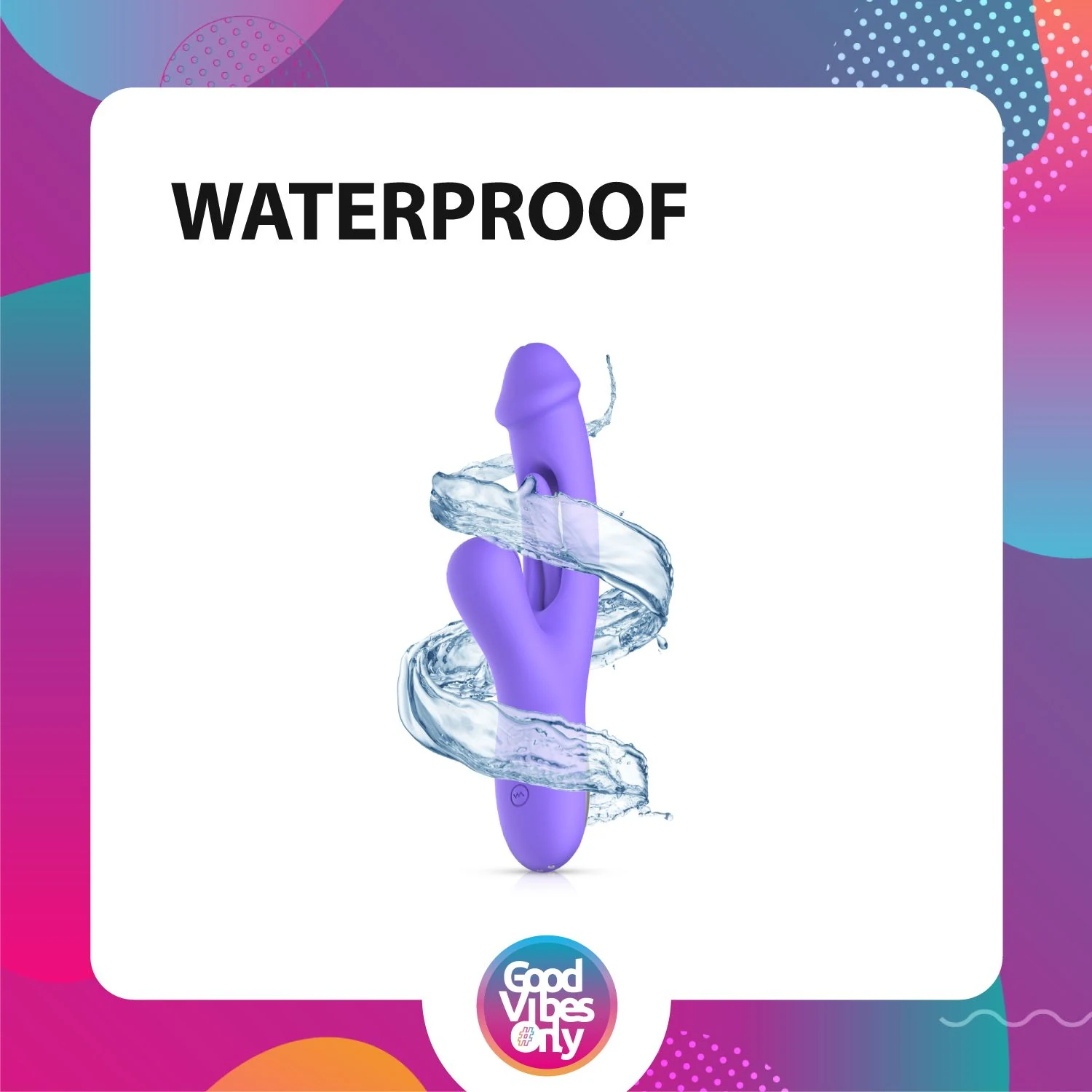 Lila G-Punkt Vibrator Tess mit 21 Vibrations- und Klopfmodi