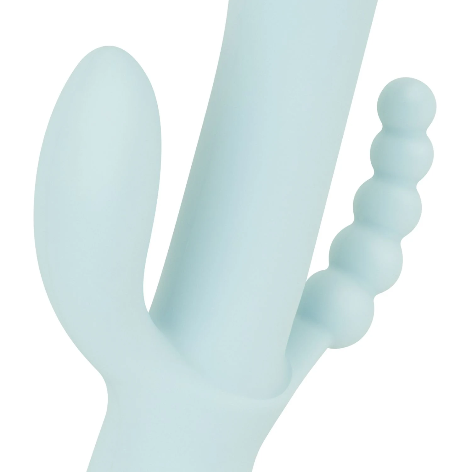 Wasserfester blauer Vibrator mit USB-C-Ladekabel