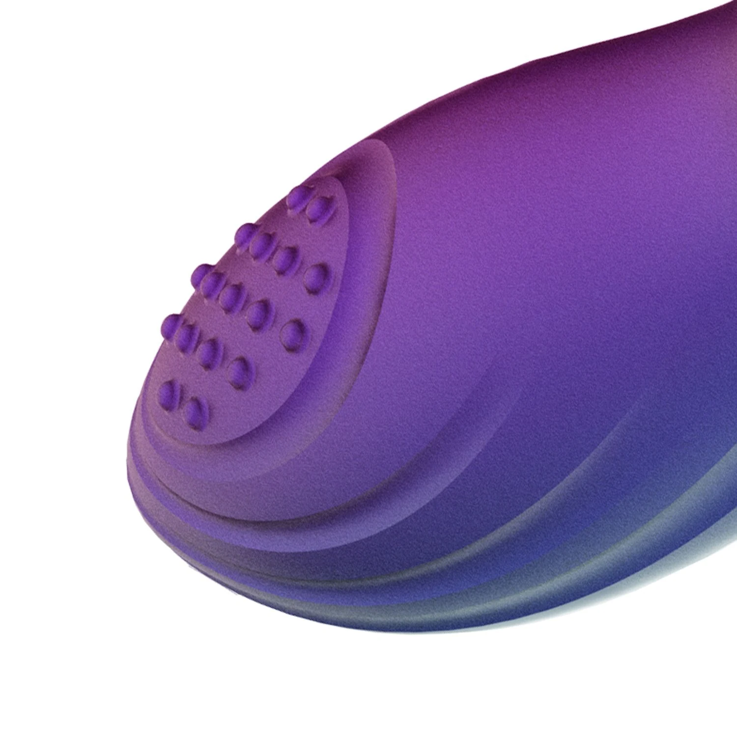 Unisex Analplug mit Vibration von Hueman in Lila
