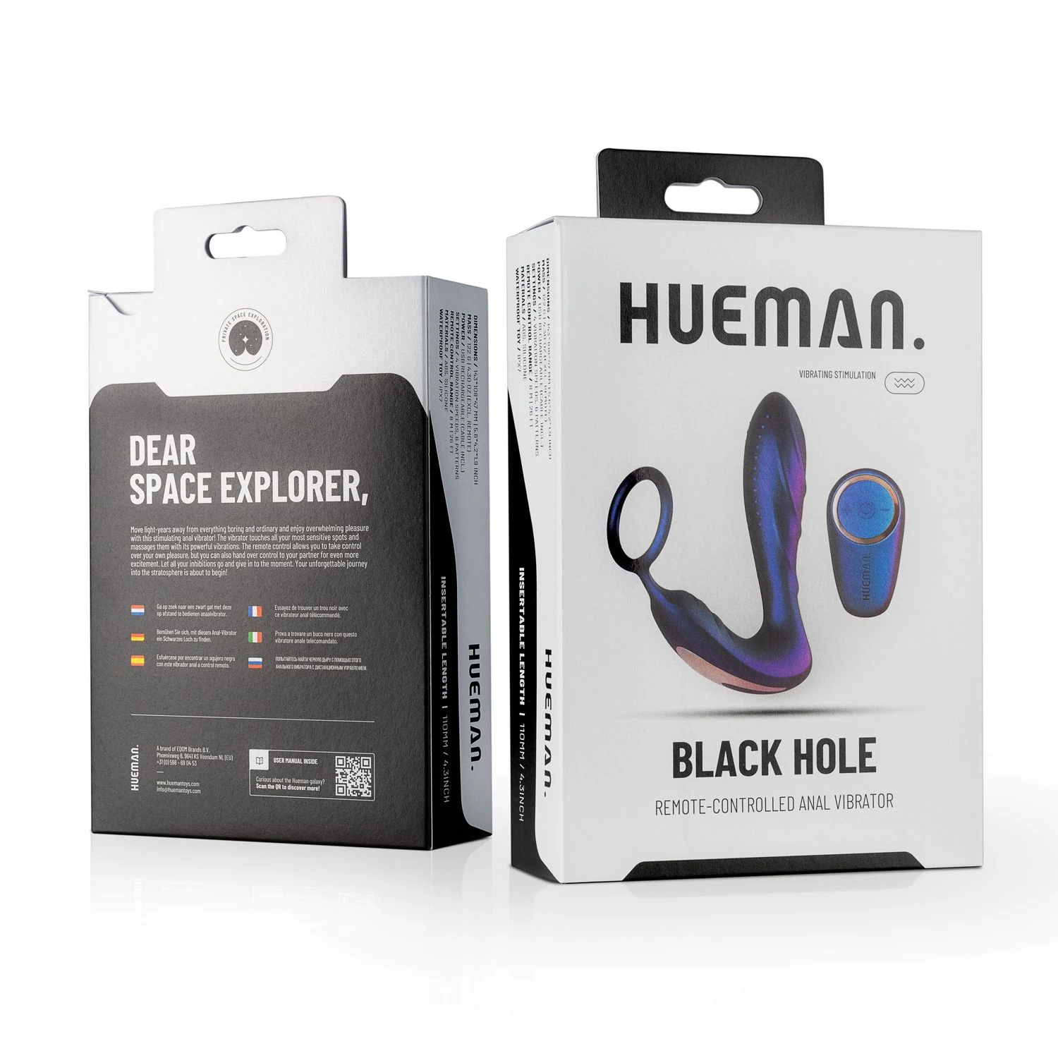 Black Hole Analvibrator mit Penisring für ihn von Hueman