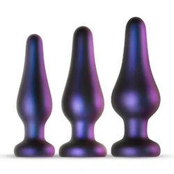 Hueman Comets Analplug-Set in Lila mit drei Plugs aus weichem Silikon