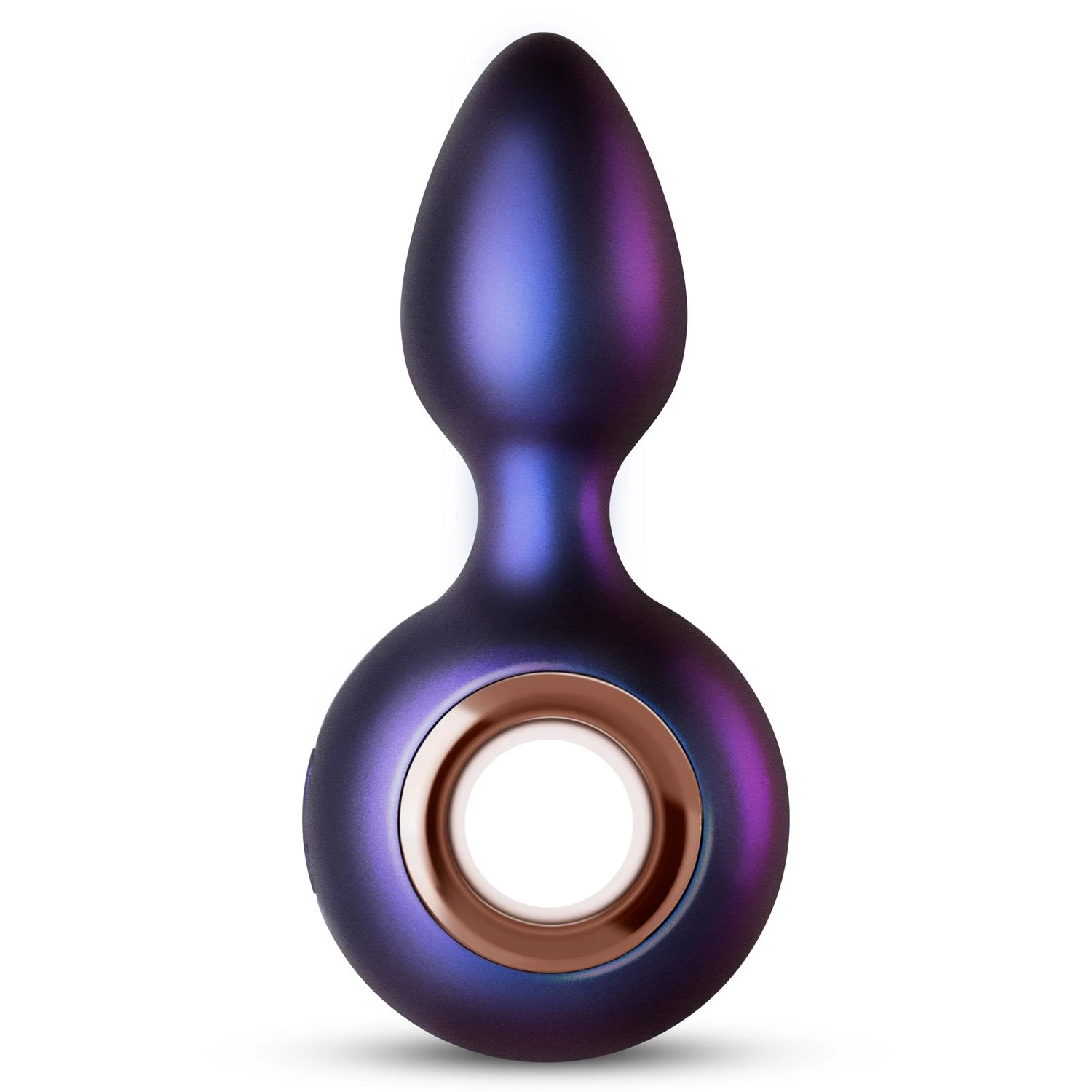 Hueman Deep Space vibrierender Analplug in Lila mit klassischem Design