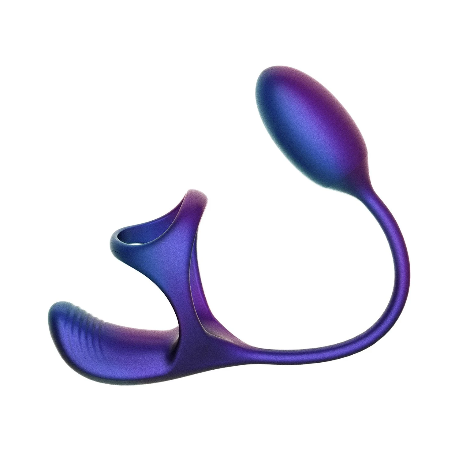 Penisring mit Vibration von Hueman für doppelte Stimulation an Penis und Hoden