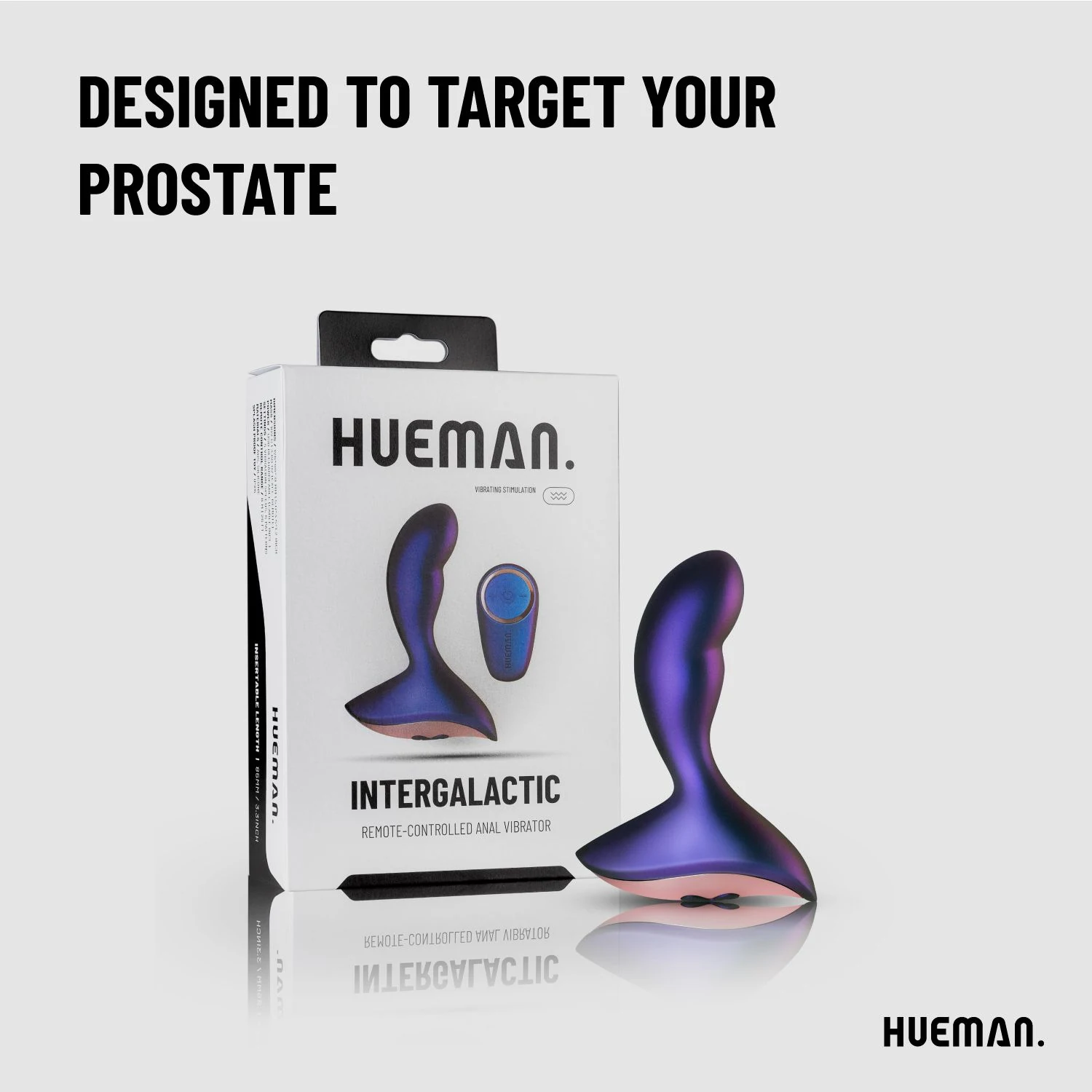 Wiederaufladbarer Hueman Analvibrator mit USB-Ladekabel