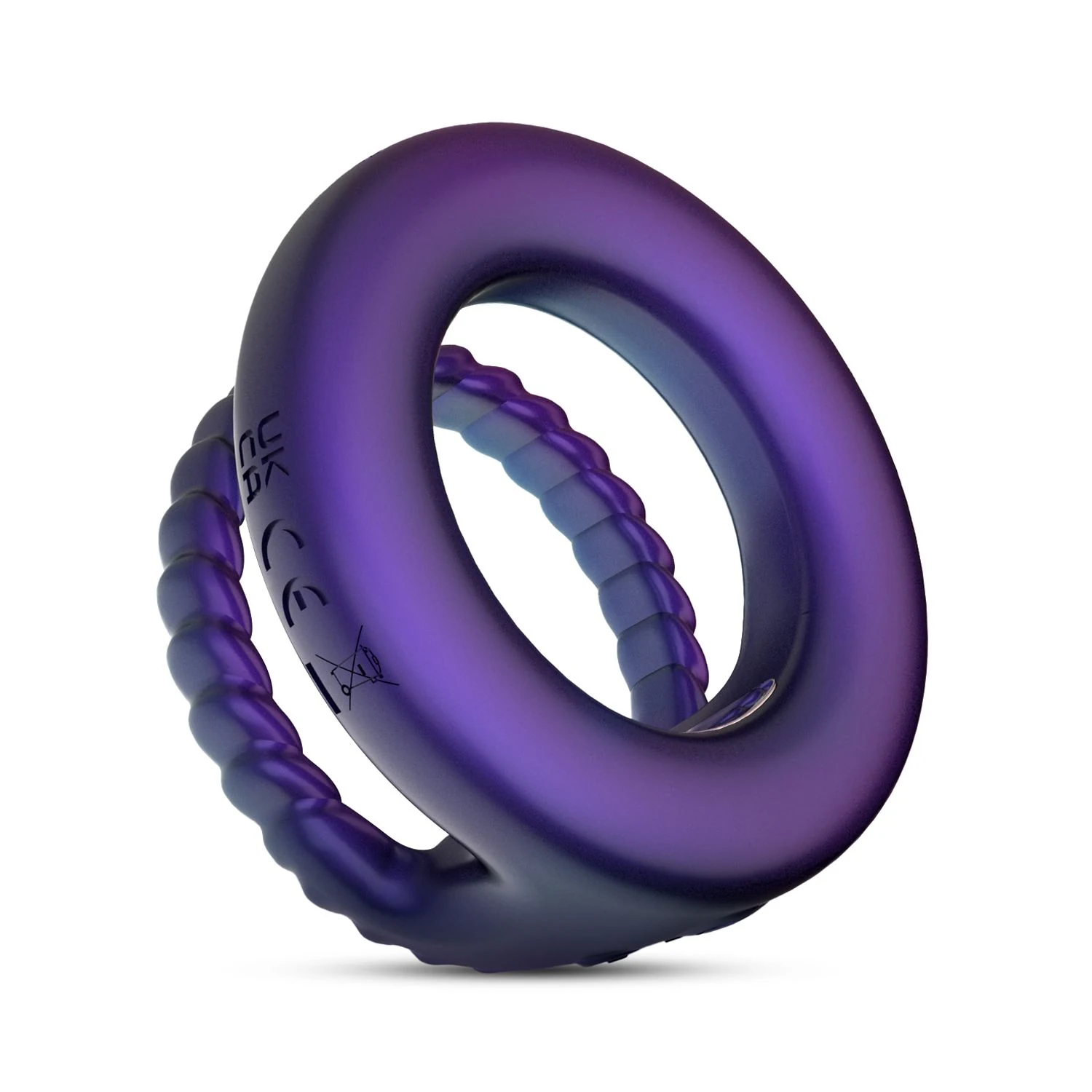 Hueman Jupiter Cockring mit 10 Vibrationsstufen und Druckknopf