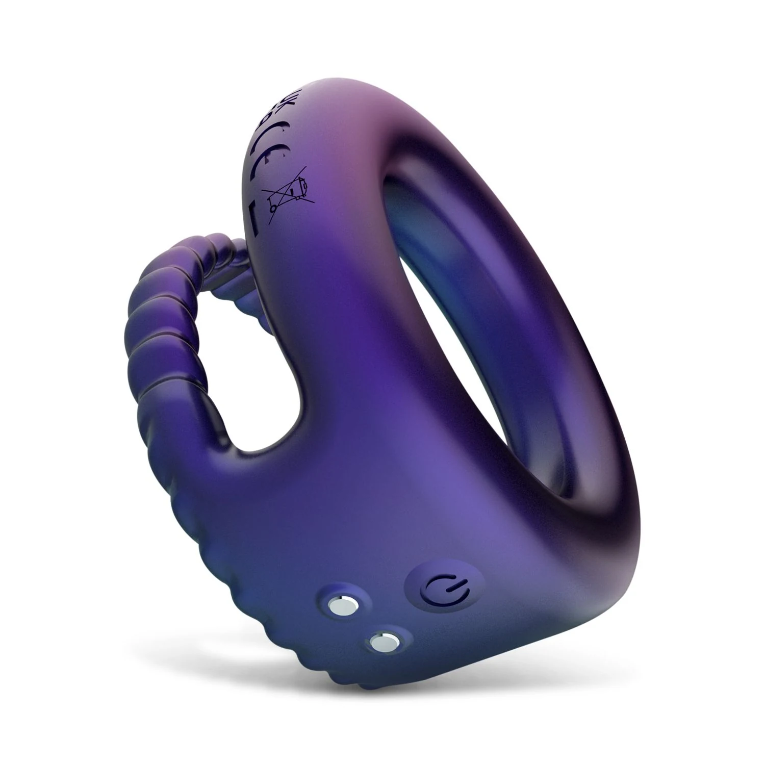 Hueman Jupiter Cockring mit USB-Ladekabel und variierenden Vibrationen