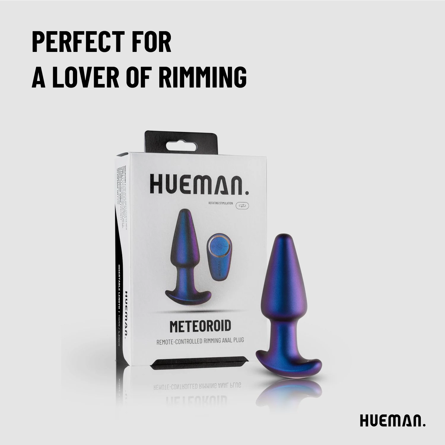 Wiederaufladbarer Hueman Analplug mit USB-Ladekabel