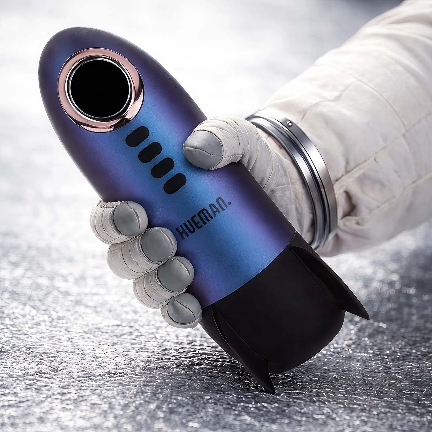 Rocket Masturbator von Hueman mit Vibration und einstellbarer Saugkraft