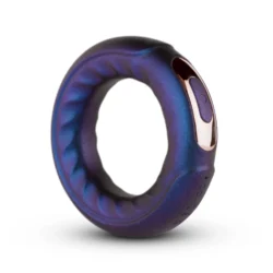 Hueman Saturn vibrierender Penisring mit Hodenring in Lila