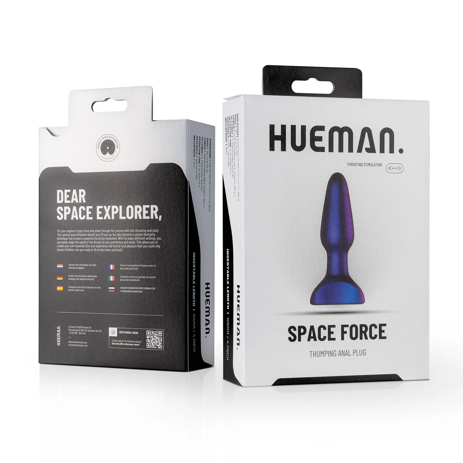Hueman HUE011 Analplug mit 4 angenehmen Modi
